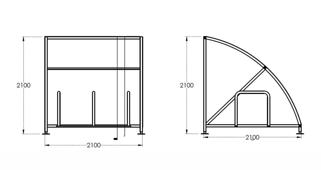 6 Space Original Shelter Dimensions