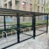10 space amazon eco cycle shelter with galvanised Sheffield stands
