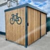 10 Space Amazon Eco Cycle Shelter with sliding gates