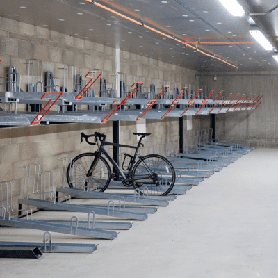Gas Assisted Two Tier Cycle Rack