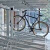 Two Tier Cycle Racks installed in an internal cycle storage facility