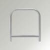 Crossbar Cycle Stand image on a gradient grey background, the cycle stand is shaped like a lower case N with a crossbar running down the middle