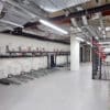 Gas Assisted Two Tier Rack installed in underground commercial building storage