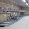 Gas Assisted Two Tier Rack installed in underground commercial building storage