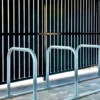 Toastrack Cycle Rack installed within a wooden cycle shelter outside