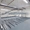 Two Tier Cycle Racks installed in an underground carpark bike storage facility