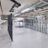 solo vertical bike racks stored in underground cycle storage