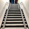 Bike Stair Ramp in a modern cycle storage facility