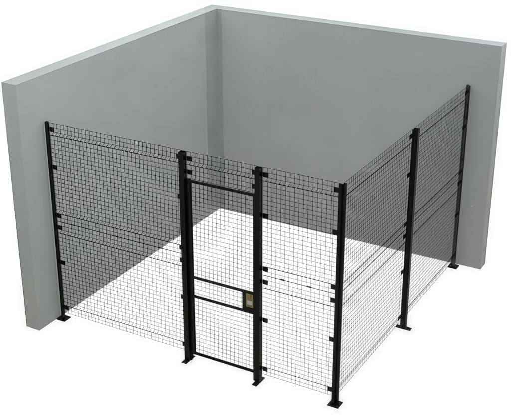 Grated Mesh Fencing/Partitioning Render