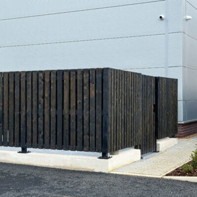 Thurrock Bin Store timber clad