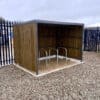 6-8 Space Amazon Eco Cycle Shelter installed externally