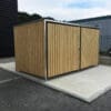 6-8 Space Amazon Eco Cycle Shelter installed externally