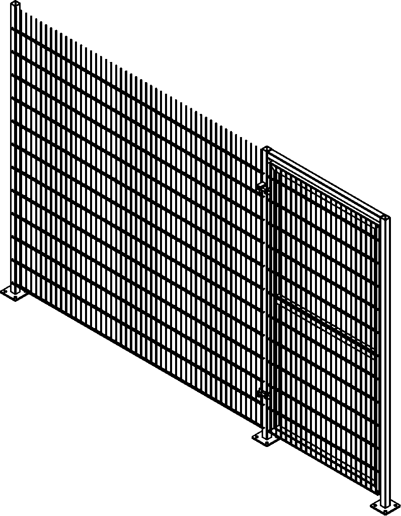 Twin Wire Security Mesh Fencing