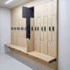 Row of Westminster Lockers installed in an End Of Trip Cycle Commuter Area