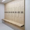 Row of Westminster Lockers installed in an End Of Trip Cycle Commuter Area