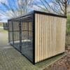 12 space fire retardant amazon eco cycle shelter with galvanised sheffield cycle stand