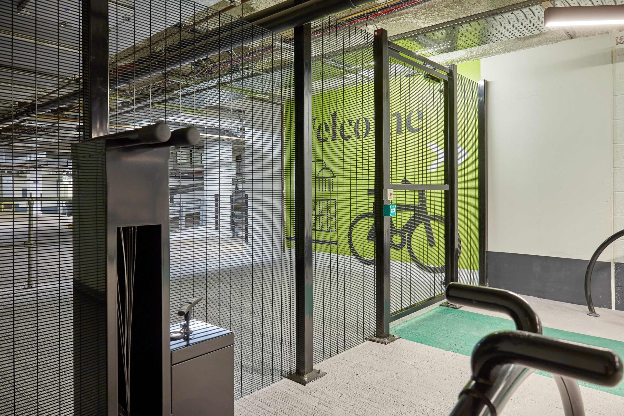 Image of our Public Maintenance Station installed in an underground end of trip facility to promote active travel