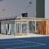 Valor Park Habitat Panel Shelter installed externally in a commercial setting