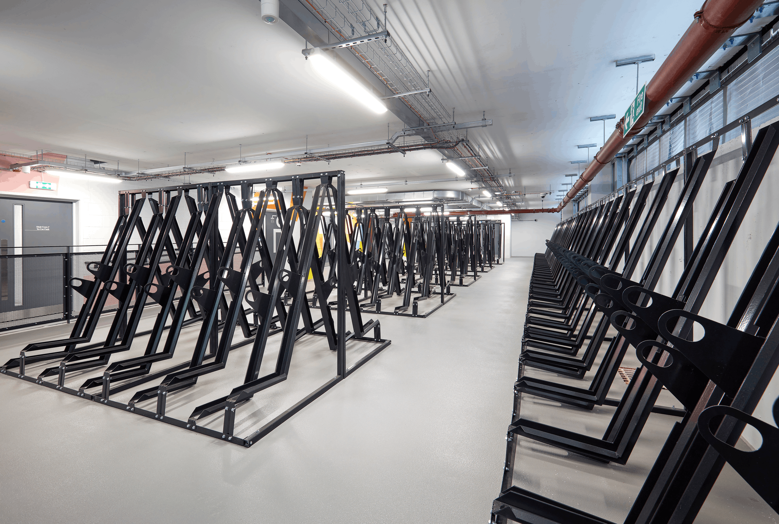 Semi Vertical Cycle Racks