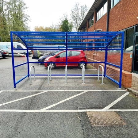 10 Space Oxford shelter in RAL Blue