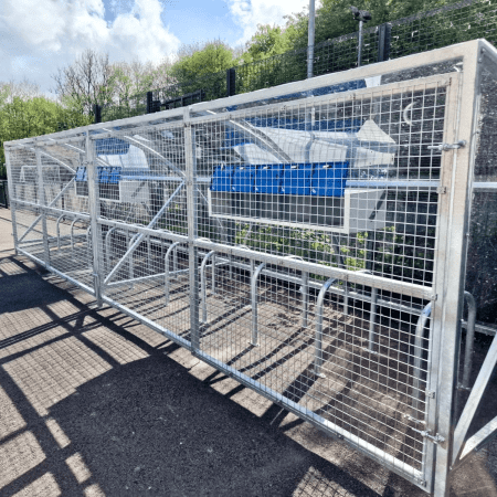 20 Space Original Cycle Shelters with Mesh Swing Gates