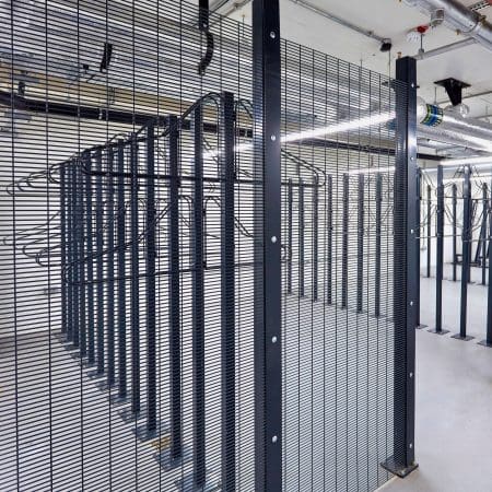 solo vertical bike racks stored in underground cycle storage