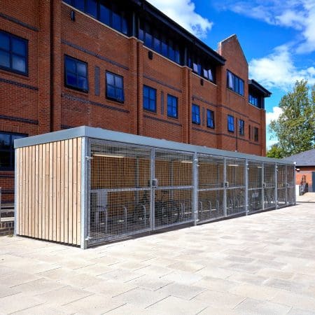 40 Space Amazon Eco Bike Shelter with Sedum Roofing