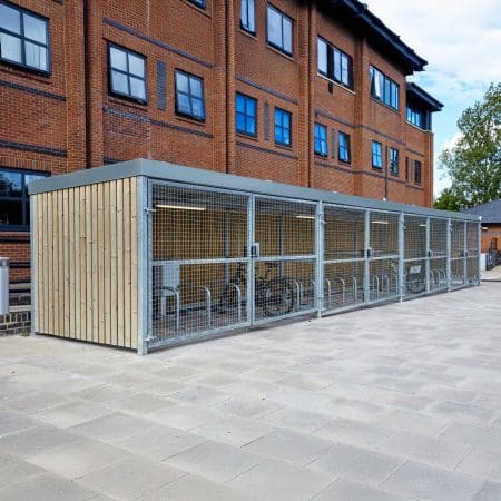 40 Space Amazon Eco Bike Shelter with Sedum Roofing