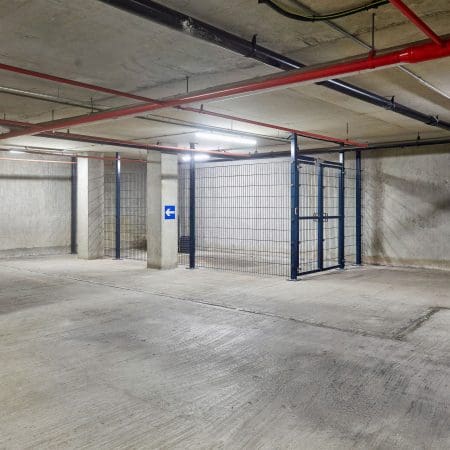 Twin Wire Security Fencing in RAL colour blue