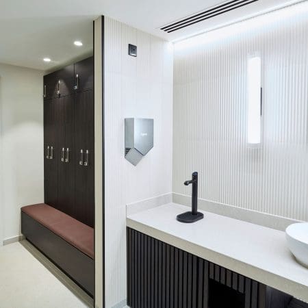 Westminster Locker installed in the locker room of a commercial property