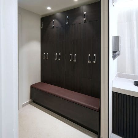 Westminster Locker installed in the locker room of a commercial property