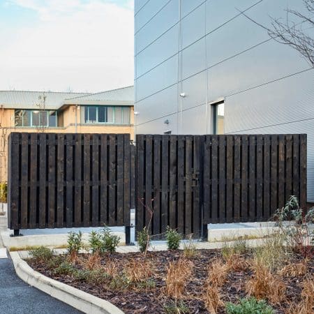 Thurrock Bin Store timber clad